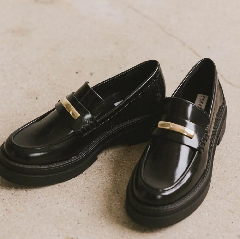 Steve Madden Loafers with Gold Accent